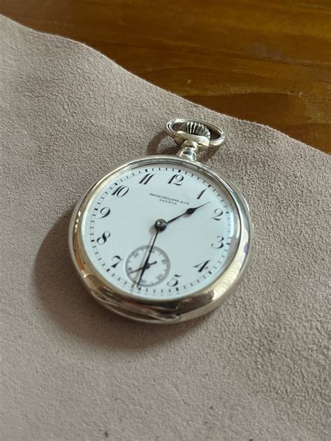 patek philippe silver pocket watch 68445|patek philippe pocket watch antique.